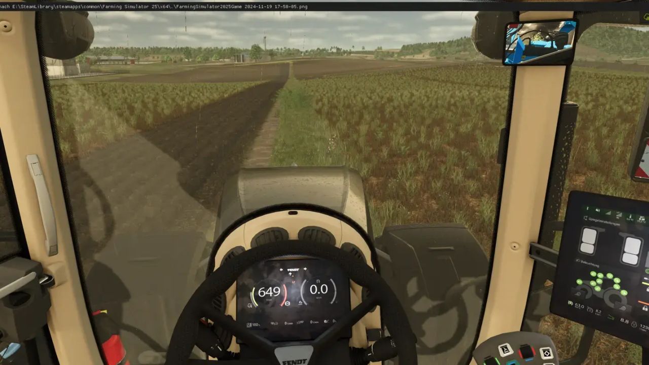 Fendt 900 dark screen (with fingerprints)