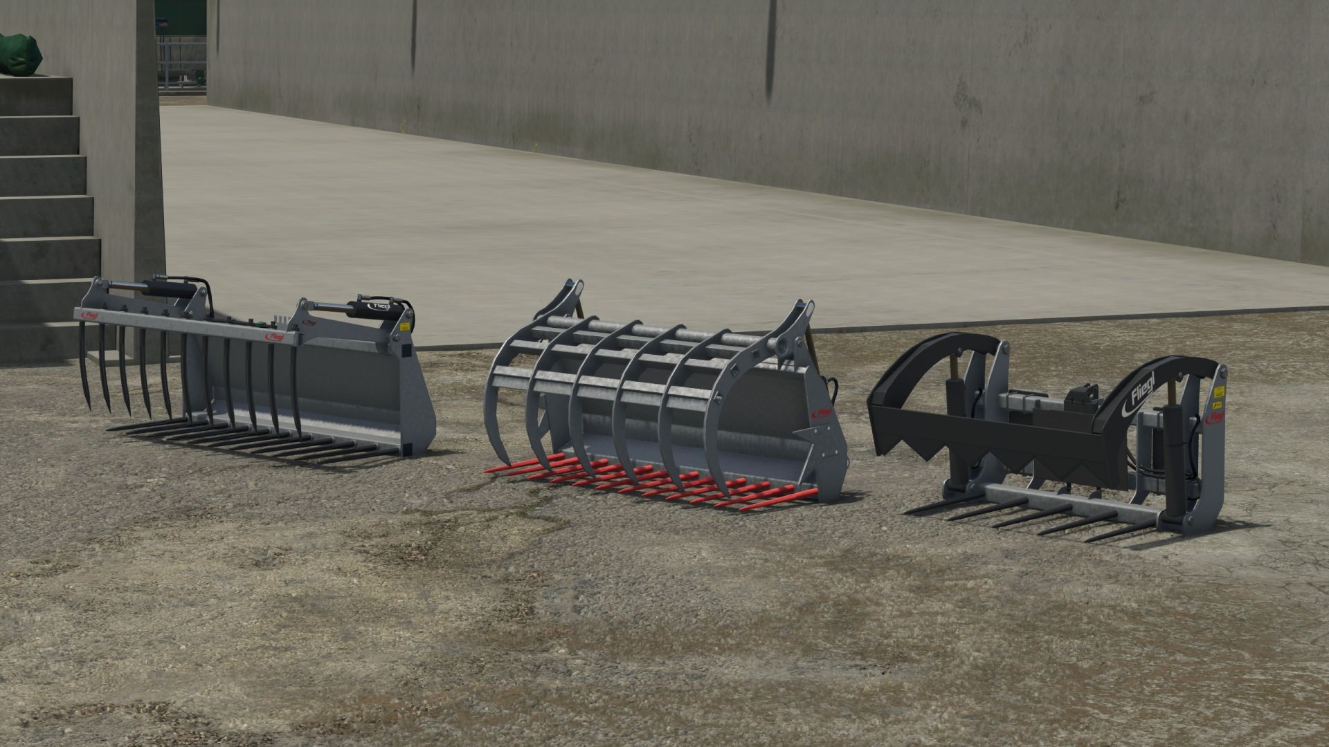 Fliegl front loader tools FS25 - KingMods