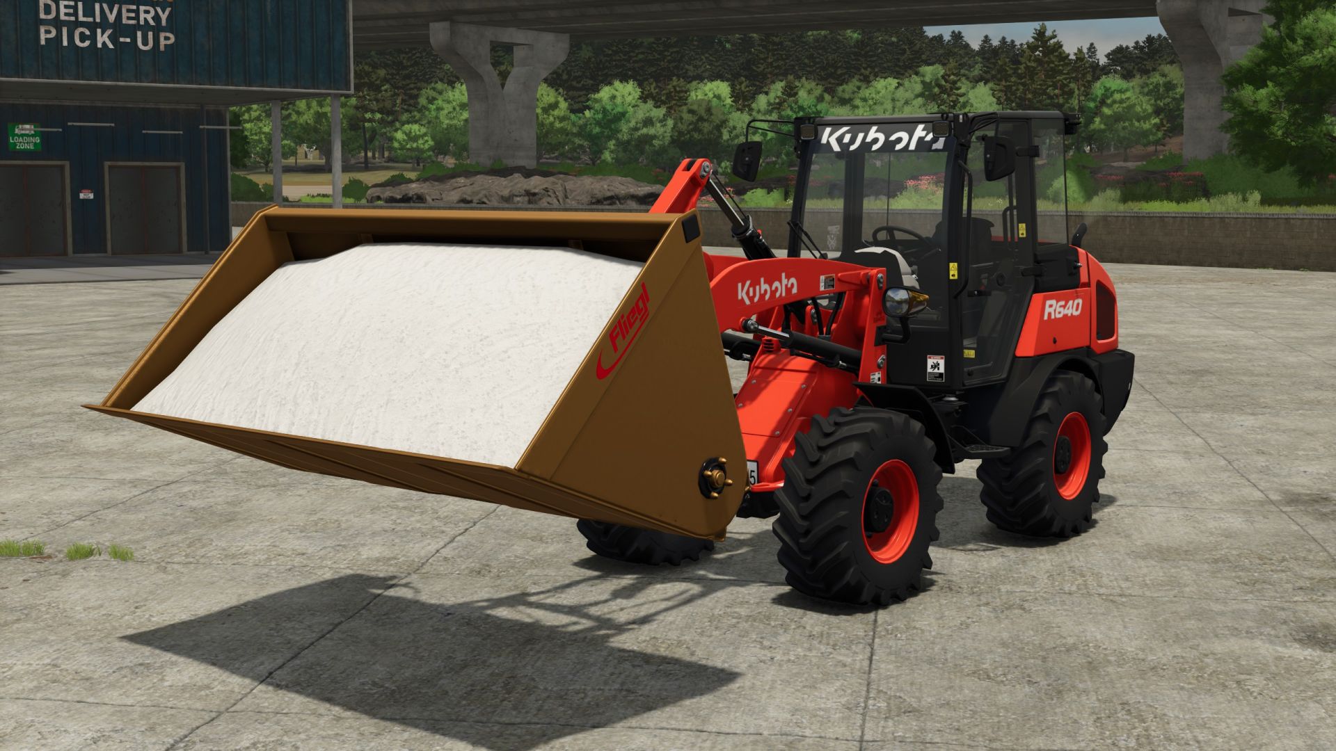 Fliegl Ruby 2000 three in one shovel