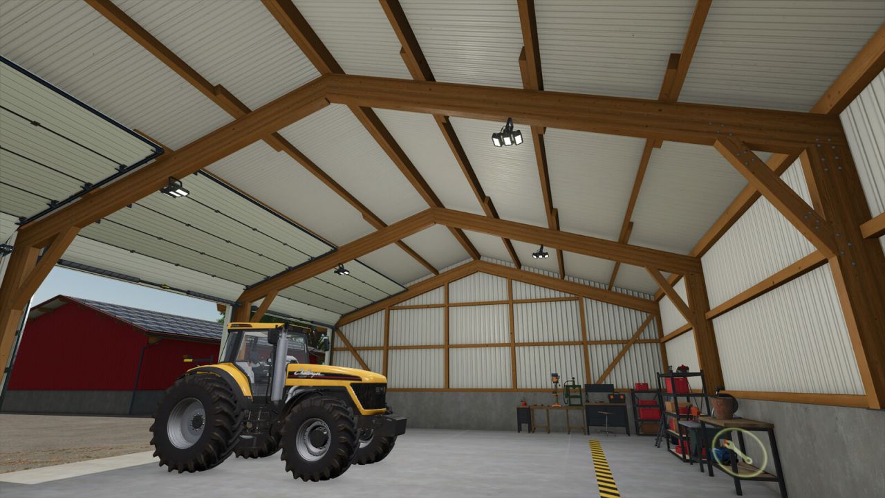 Garage With Vehicle Workshop