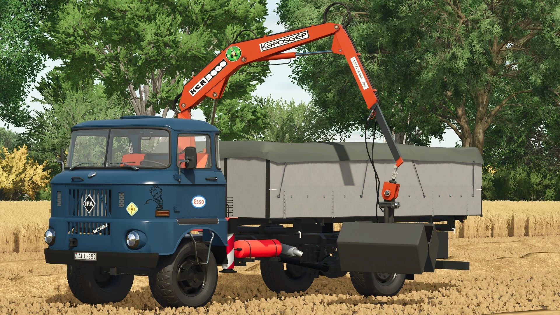 IFA W50 Ladewagen mit Kran