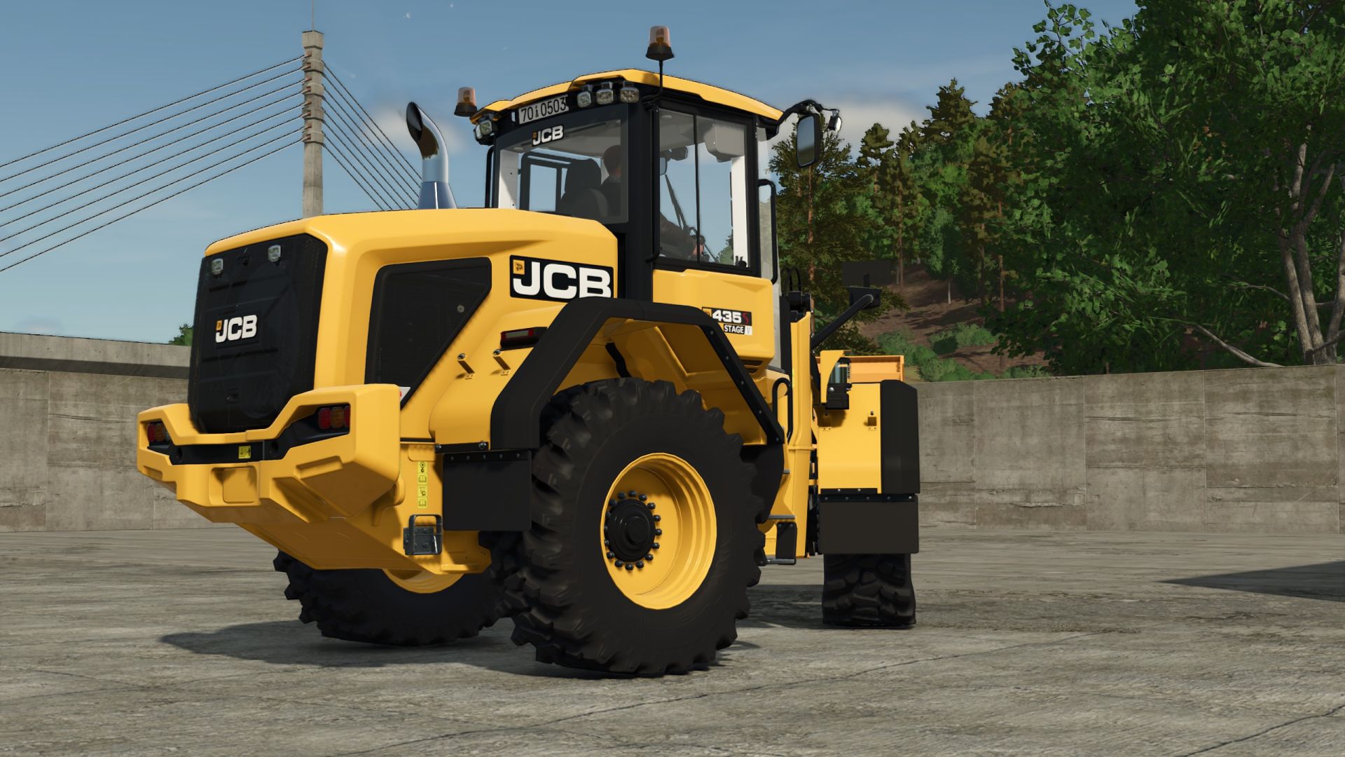 JCB lastikli yükleyici (550 hp/8.000 L)