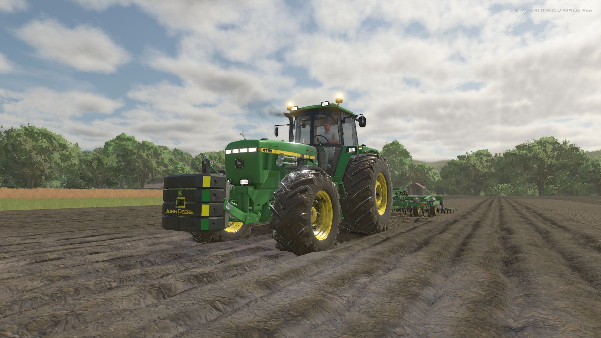 John Deere 4755 Turbo Edit + weight