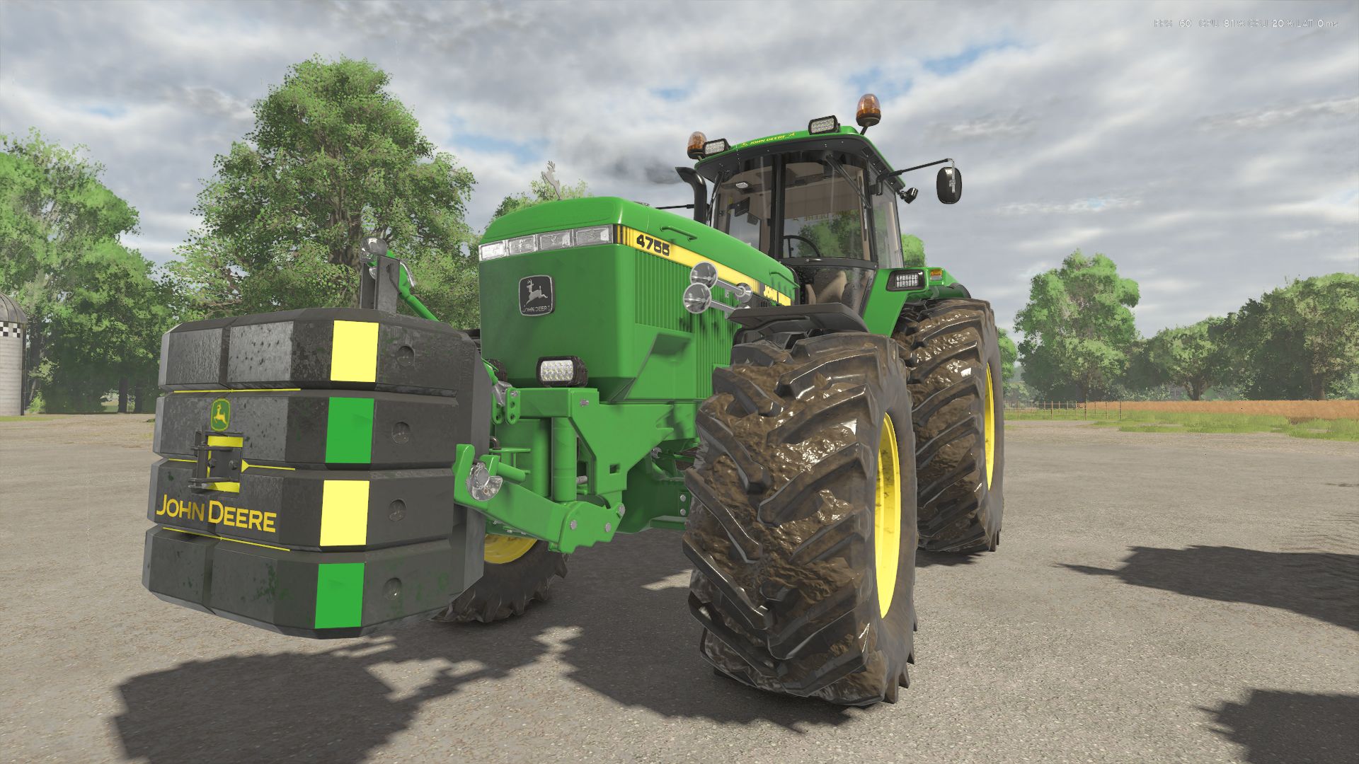 John Deere 4755 Turbo Edit + weight