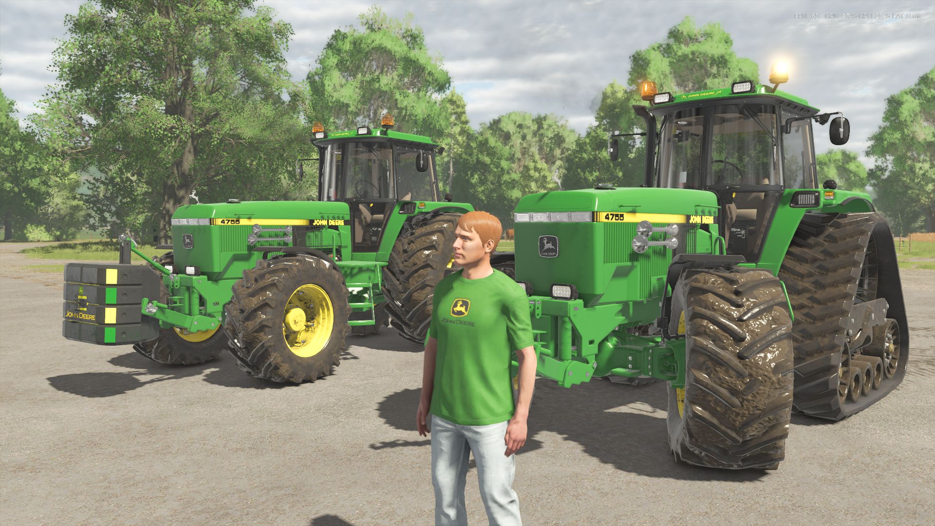 John Deere 4755 Turbo Edit + weight