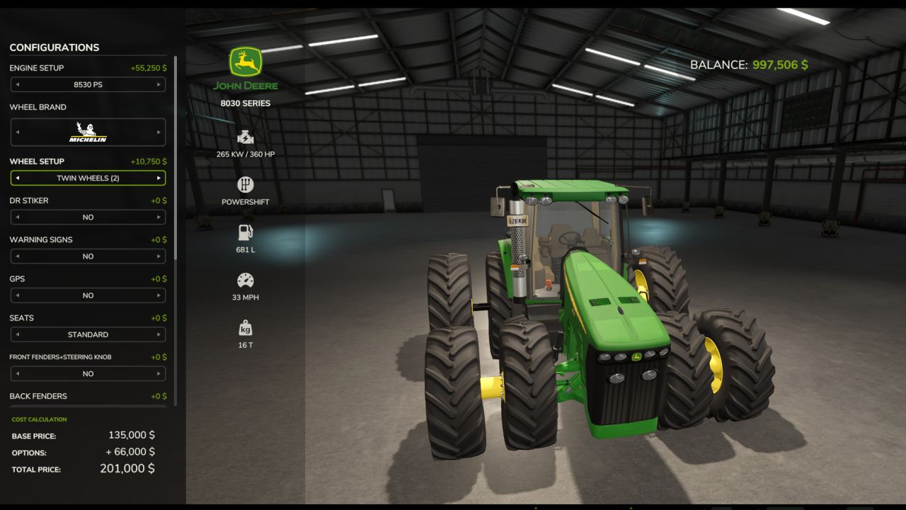 John Deere 8130-8530