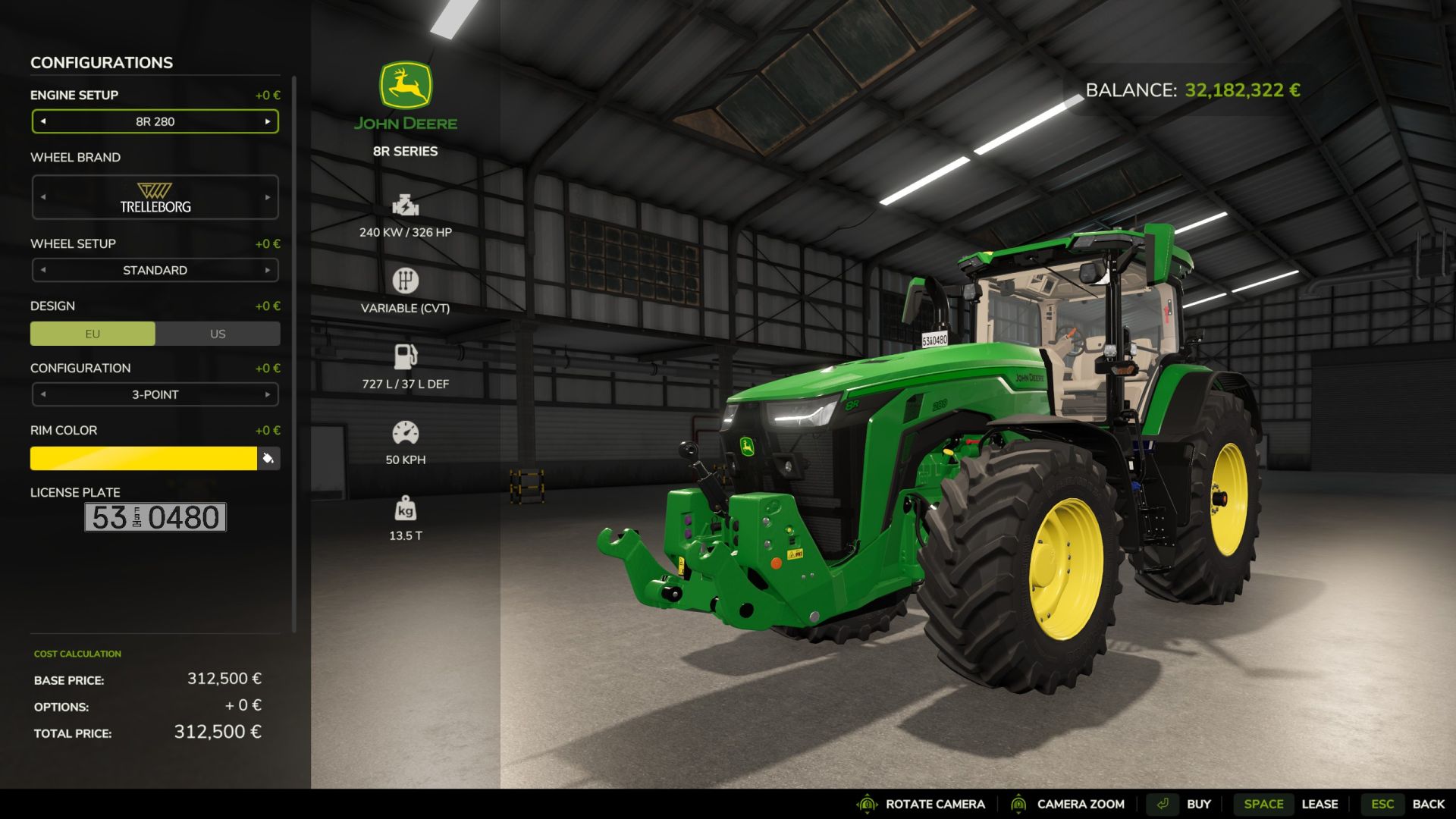 John Deere 8R (625hp)