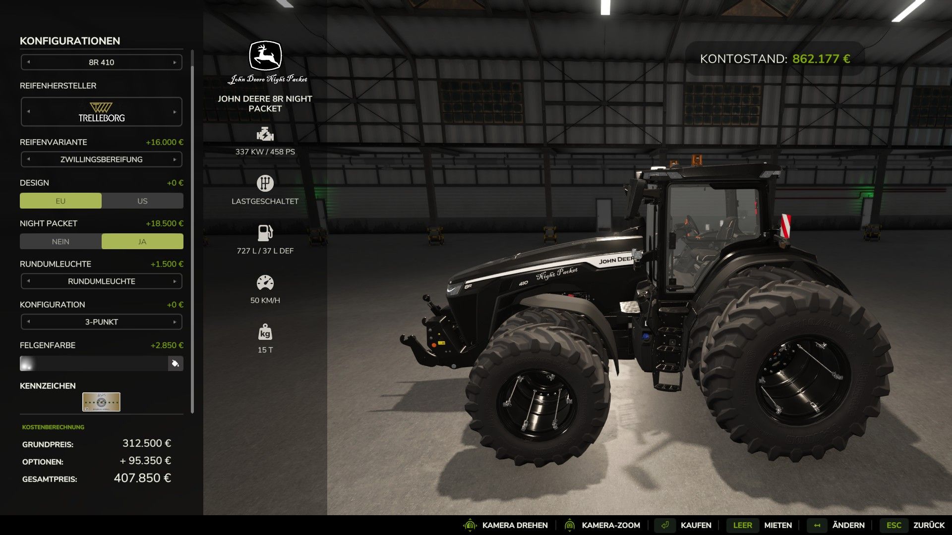 John Deere 8R Night Pack