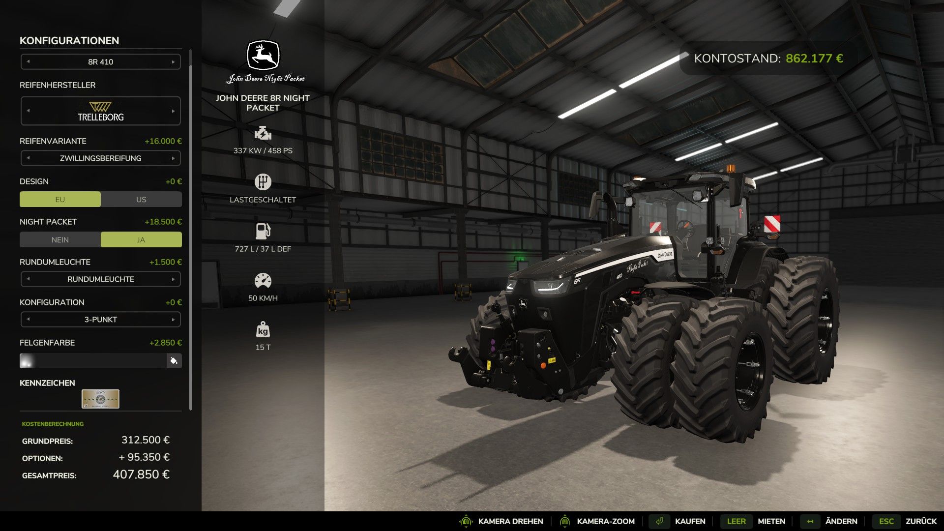 John Deere 8R Night Pack