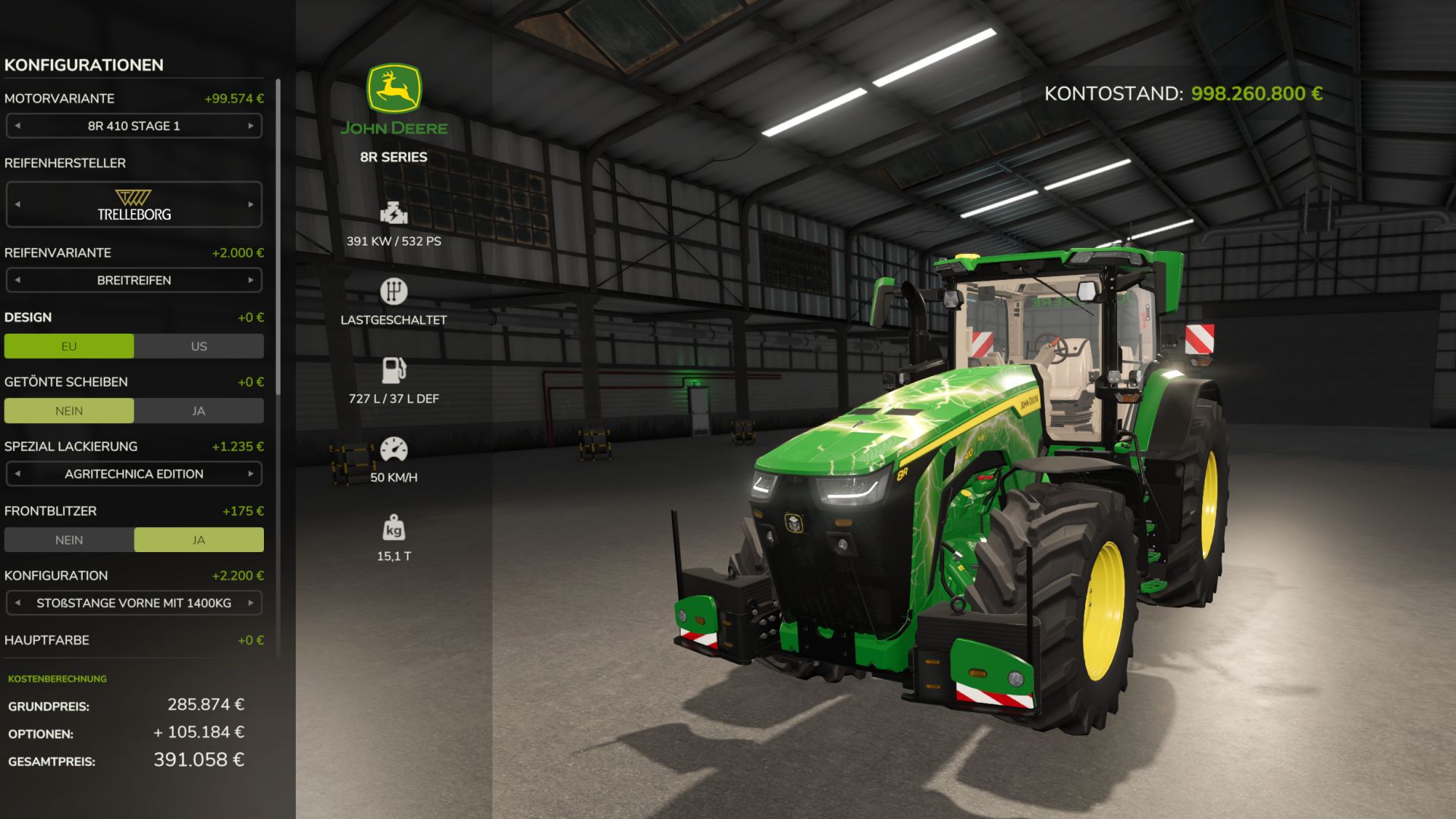 John Deere 8R Series 2022 Spezial Edition