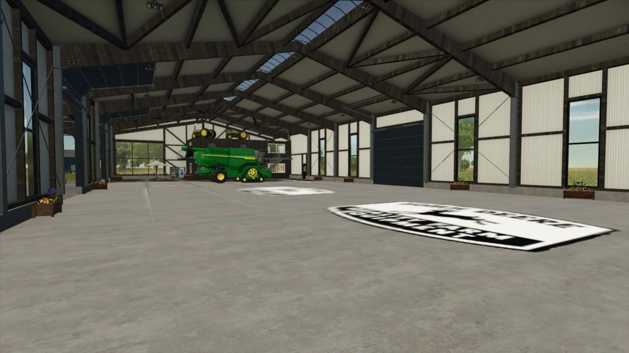 John Deere Shed with Workshop