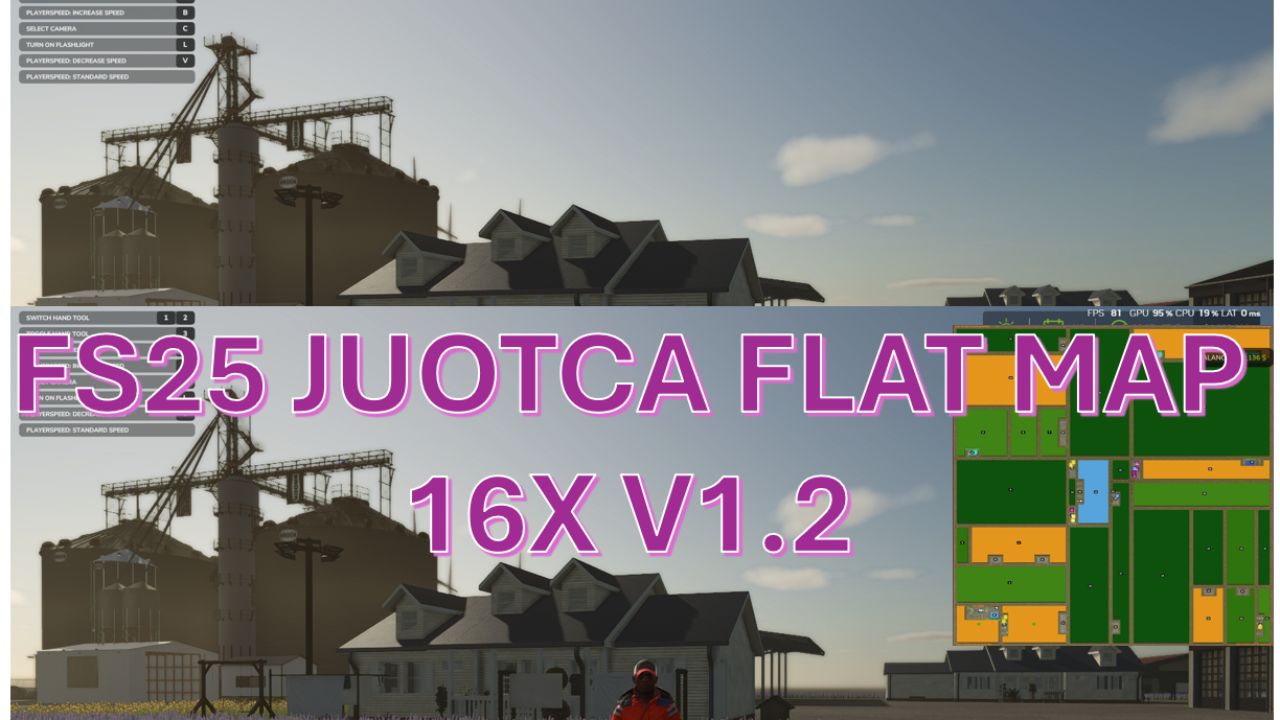 Juotca Flat Map 16X