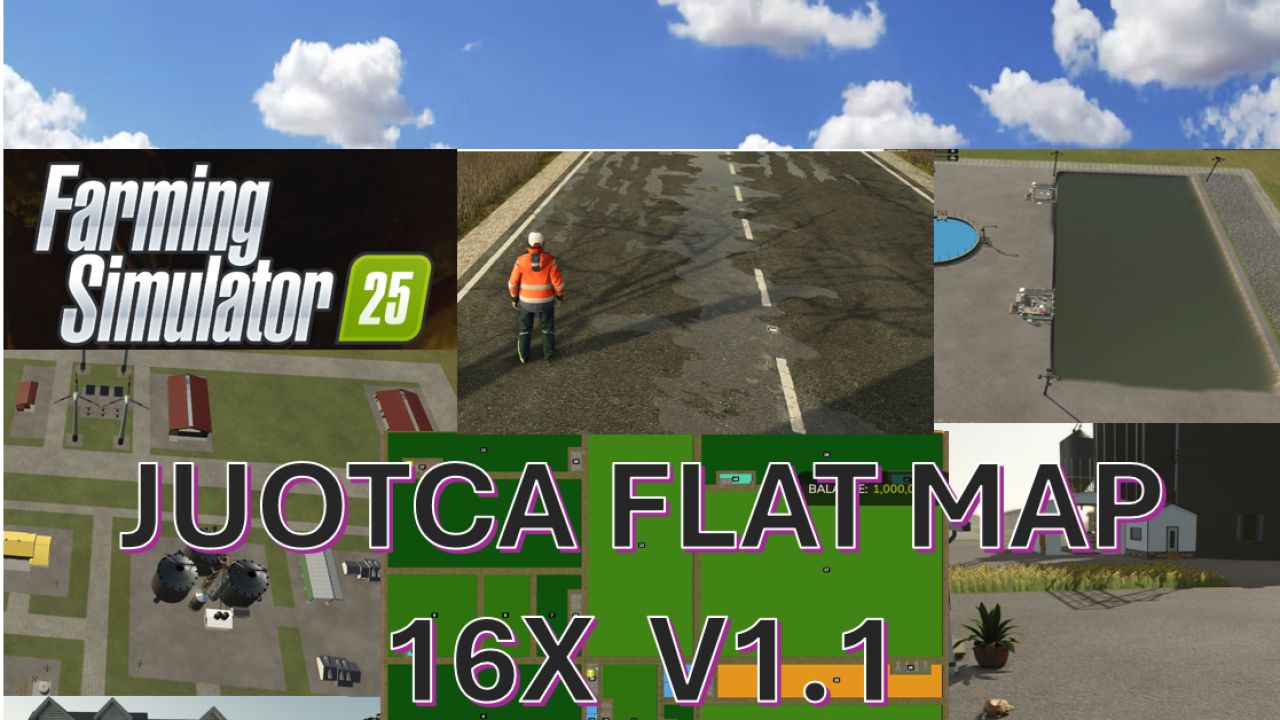 Juotca Flat Map 16X