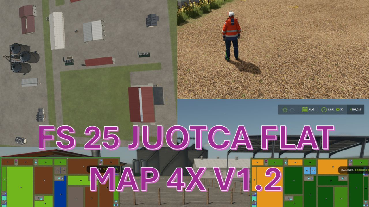 Juotca Flat Map 4X