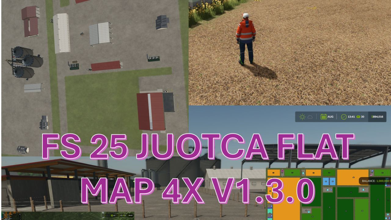 Juotca Flat Map 4X