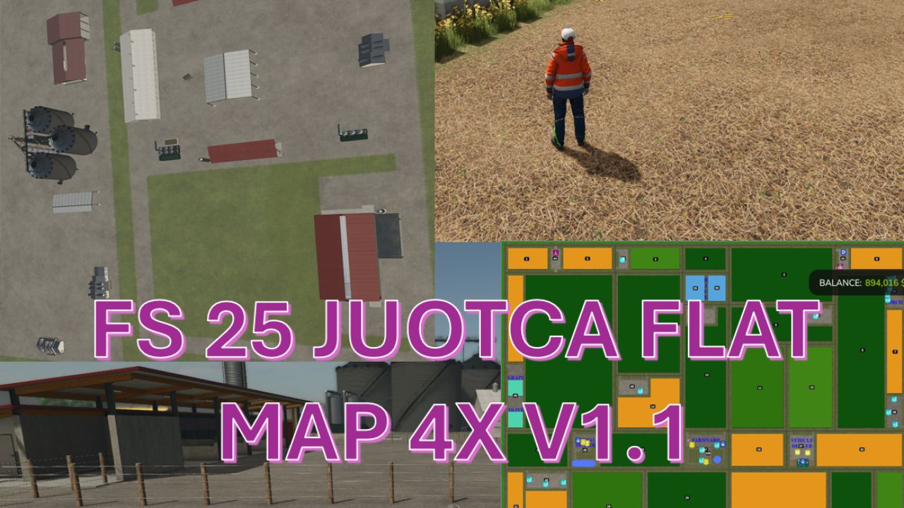 Juotca Flat Map 4X