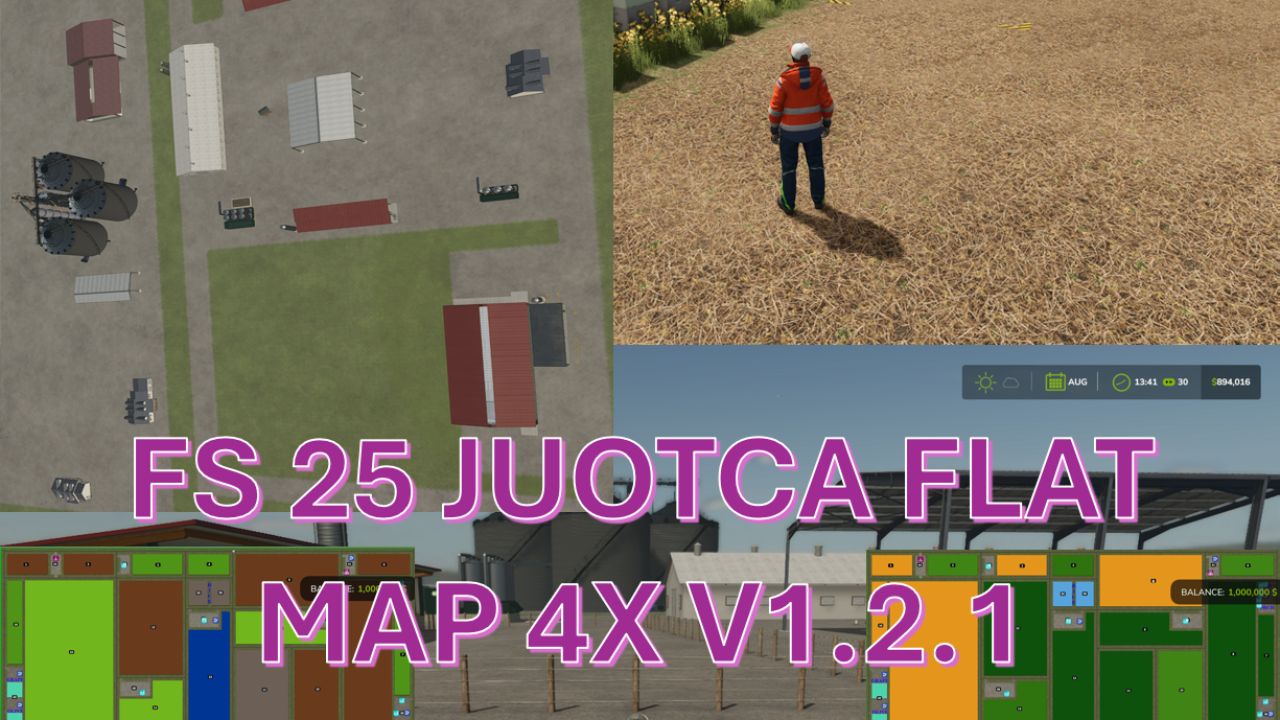 Juotca Flat Map 4X