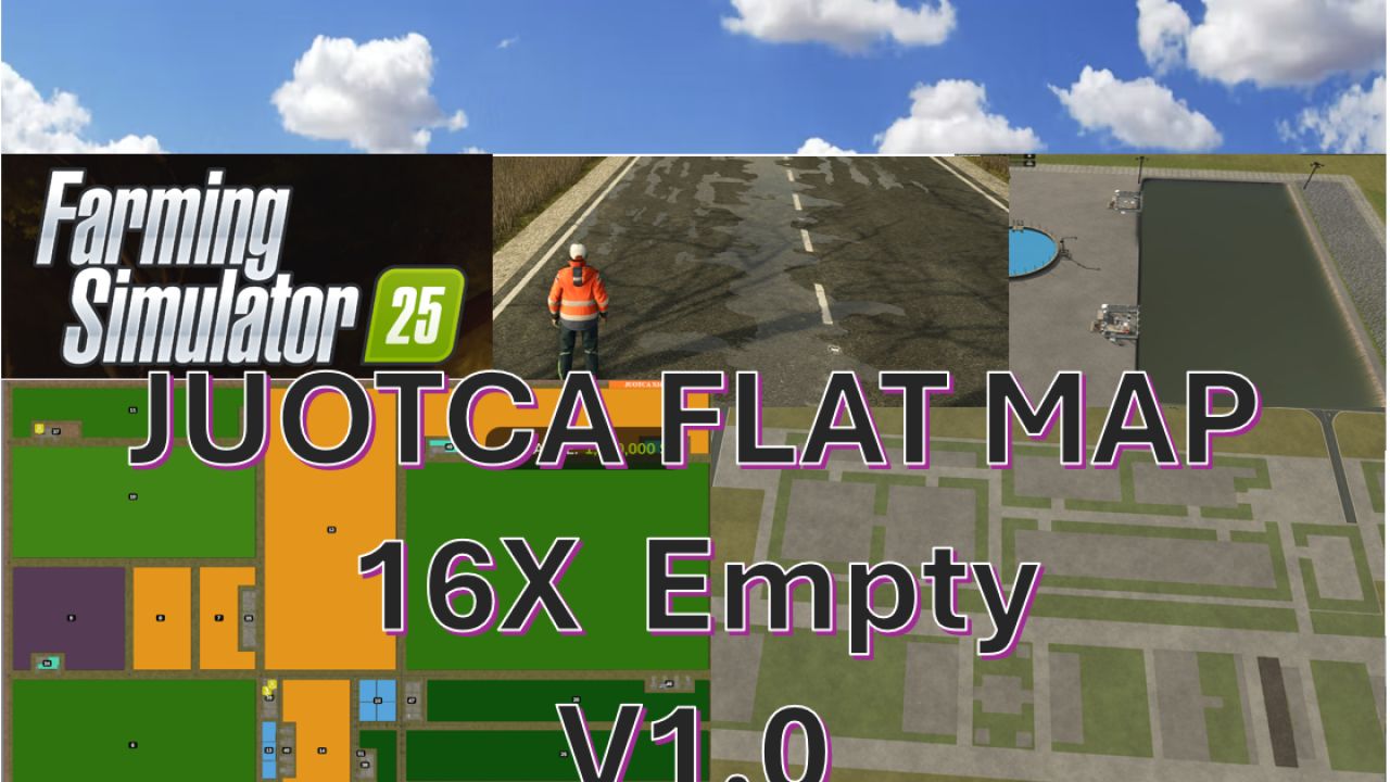 Juotca Flat Map Empty 16X