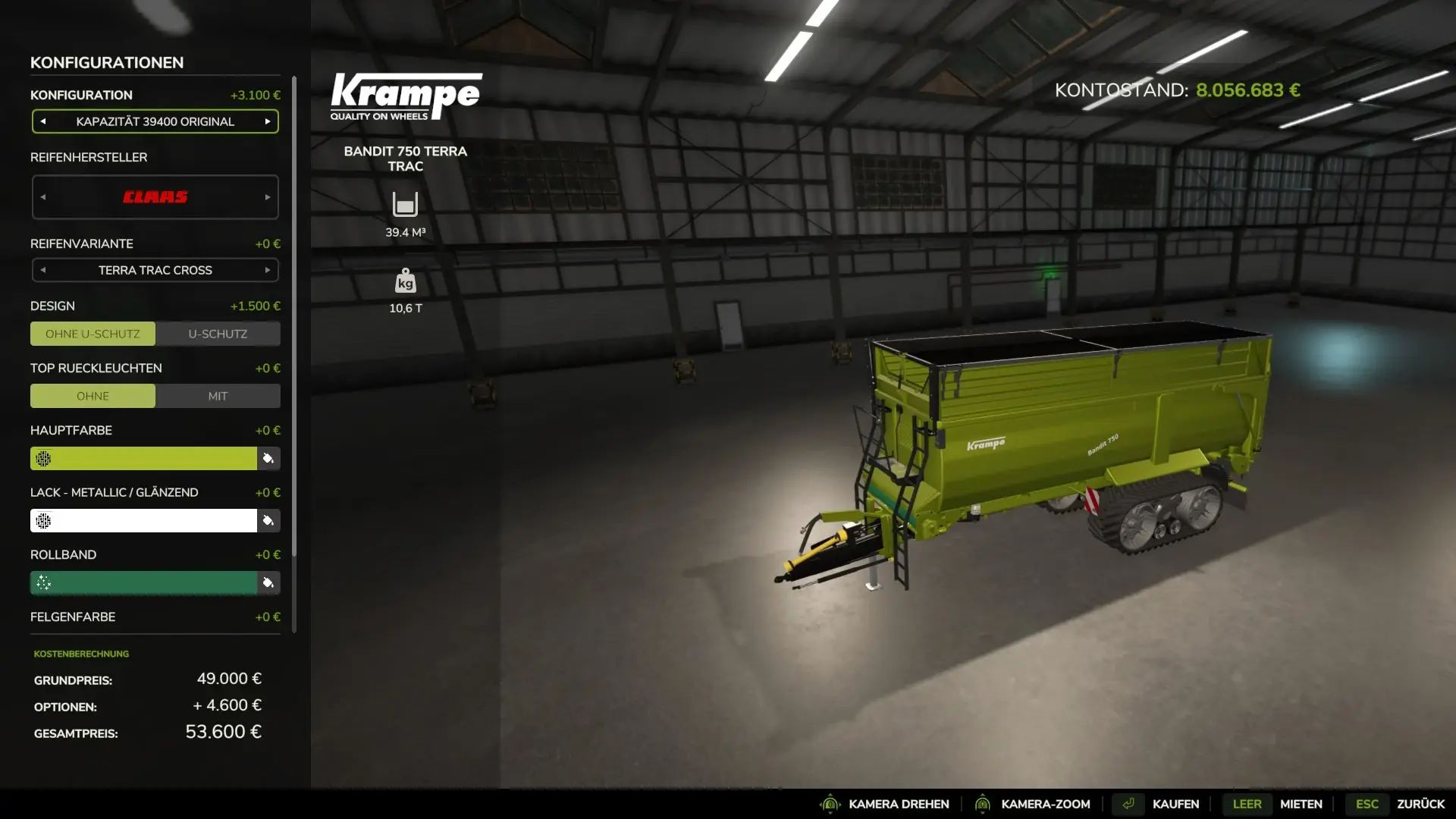 Krampe Bandit 750 TerraTrac WobbyTec -