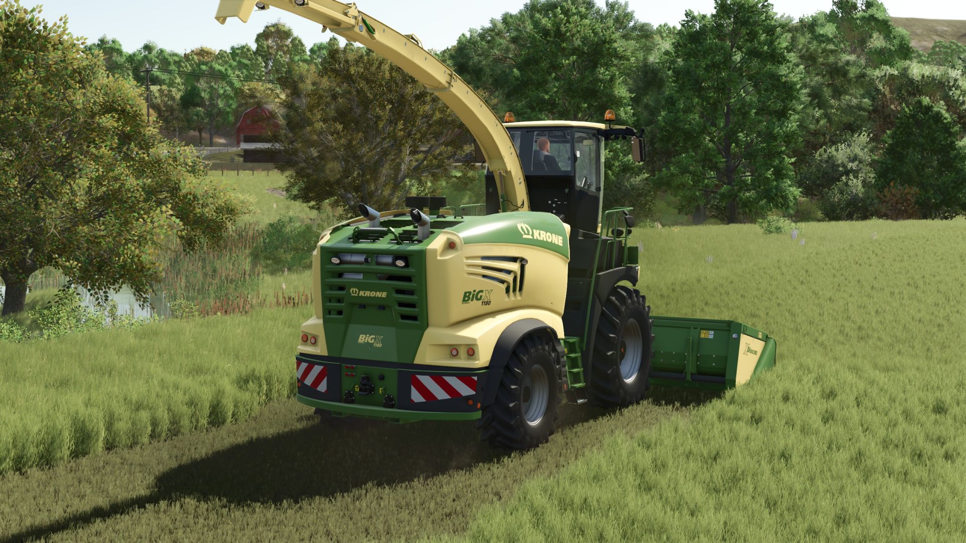 Krone Big X 1180 with hopper