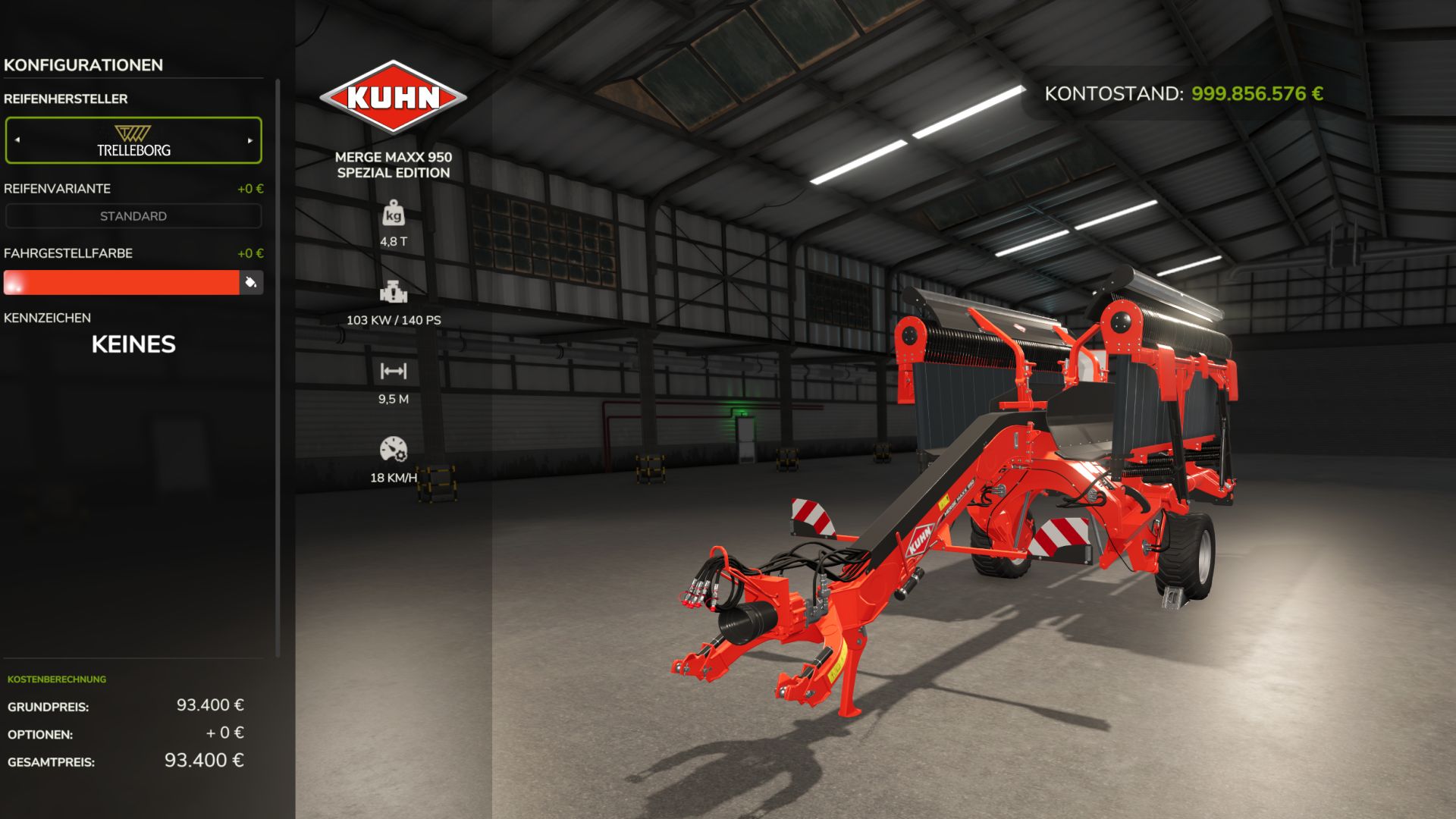 Kuhn Merge Maxx 950 Edição Especial