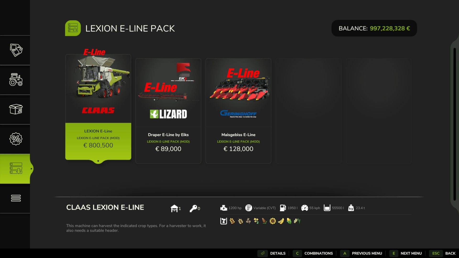 Lexion E-Line Pack