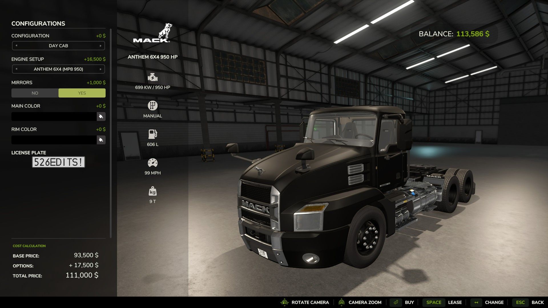 Mack Anthem 6x4 Edit FS25 - KingMods