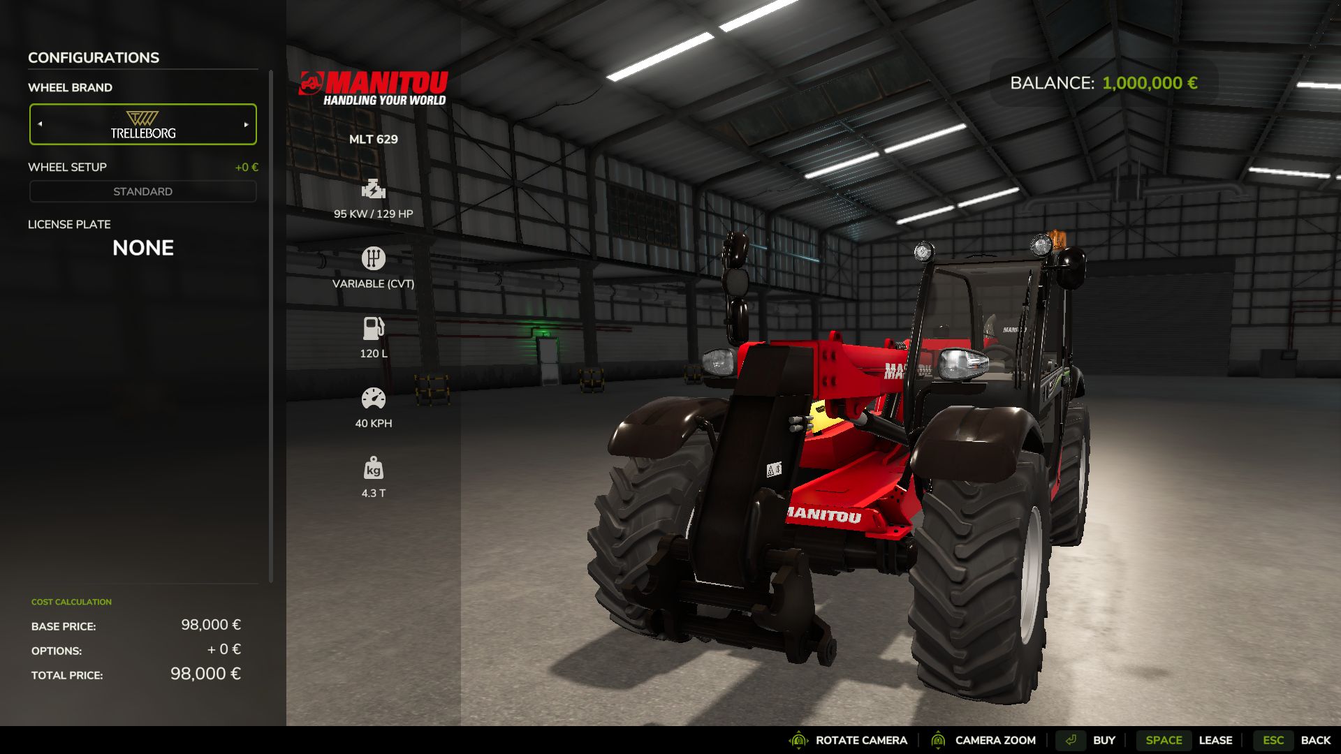 Manitou MLT 629