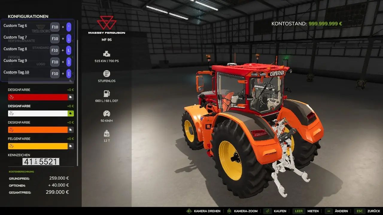 Massey Ferguson 9S Edit