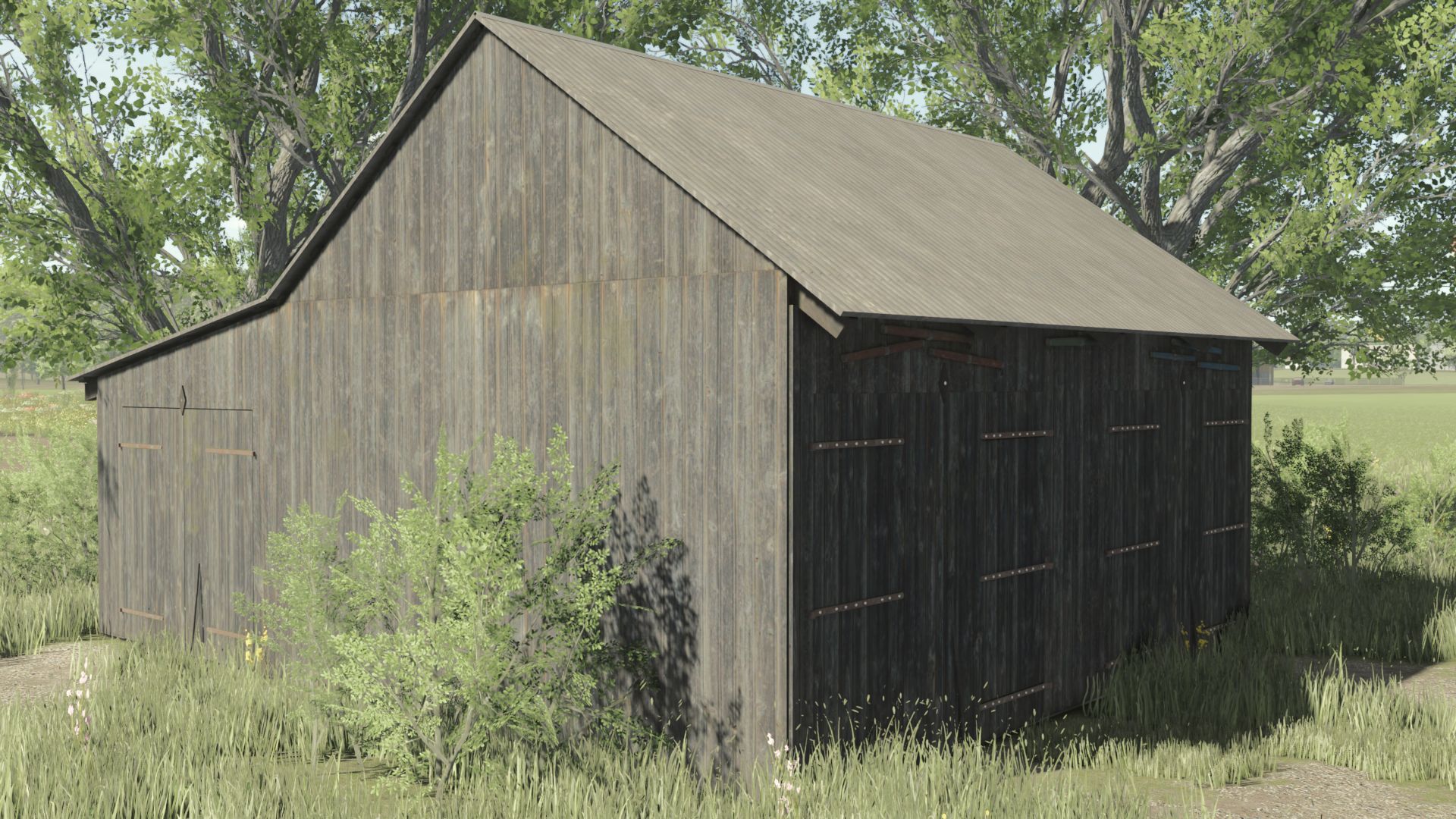 Garage moyen en bois