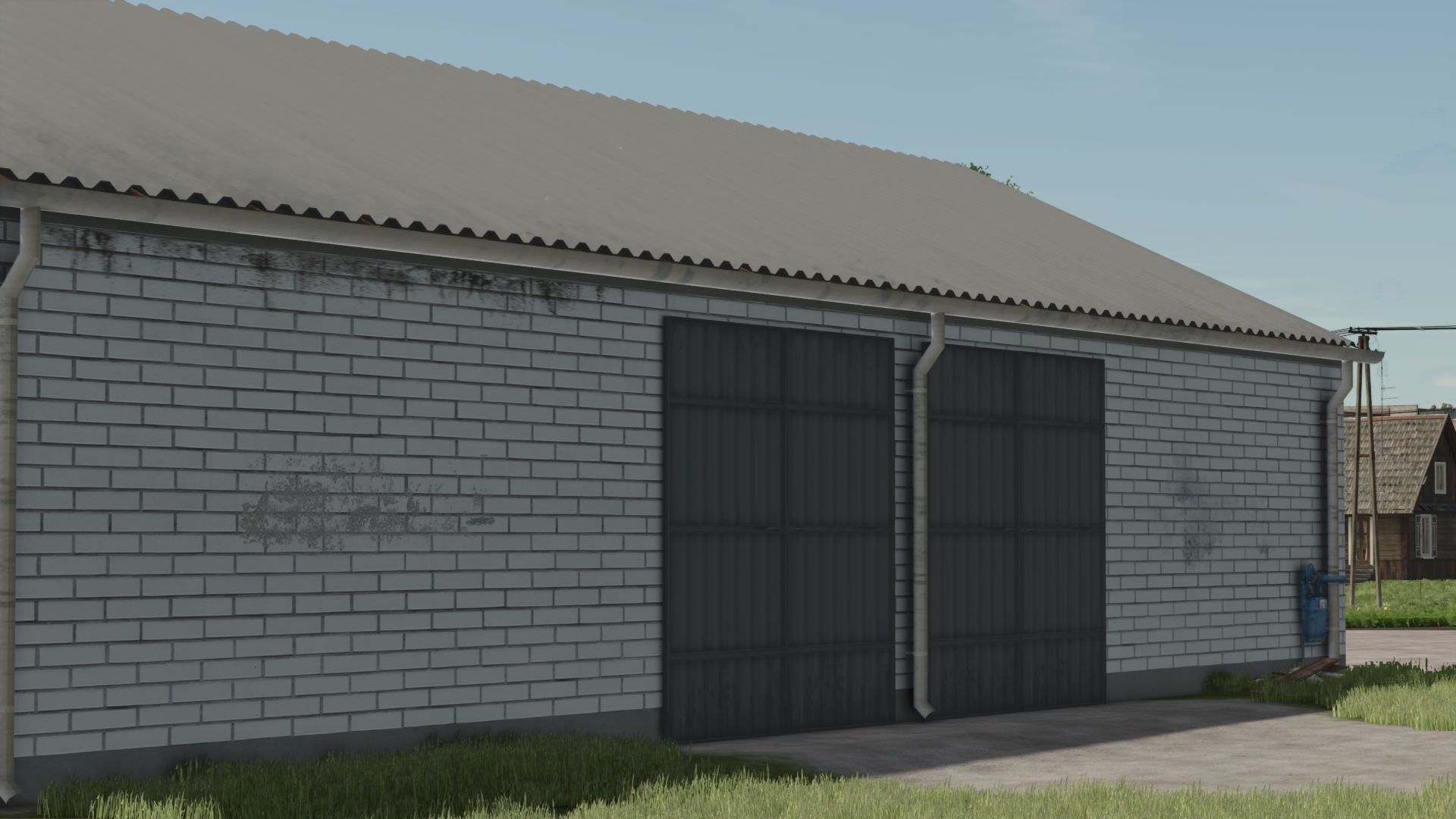 Moderne schuur met garage