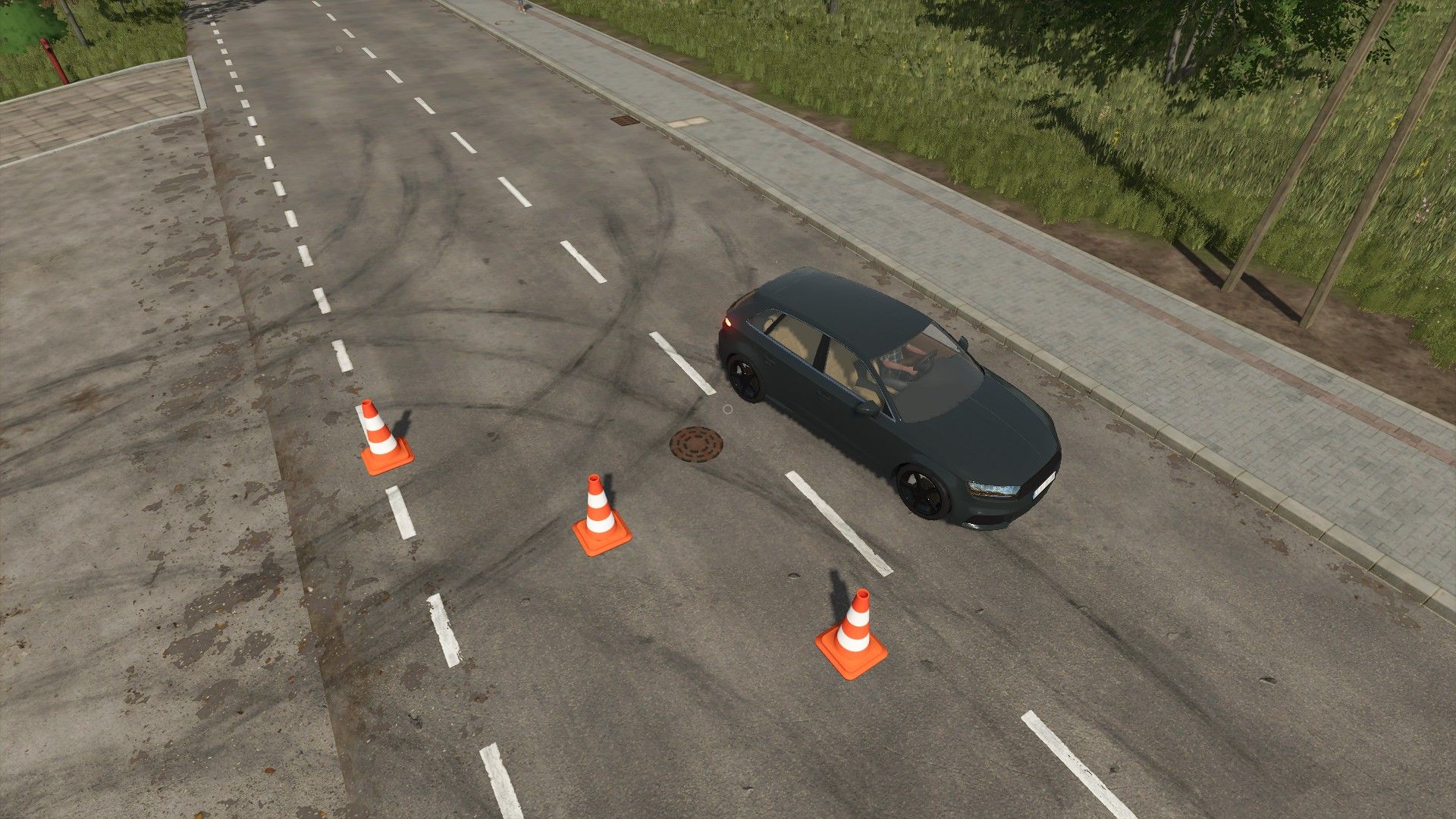 Movable traffic cone