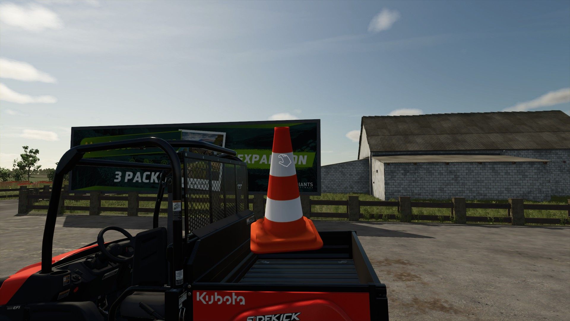 Movable traffic cone