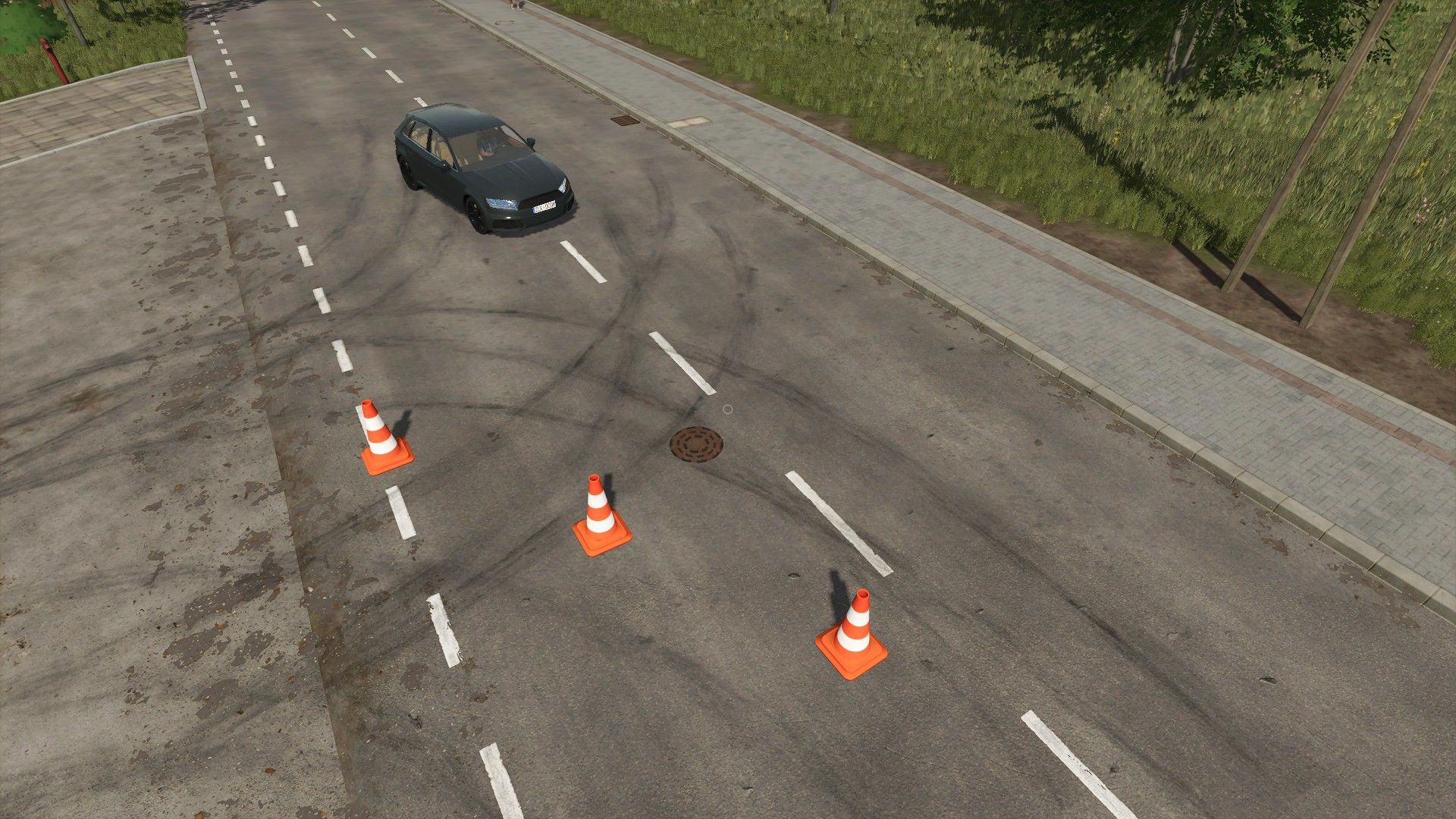 Movable traffic cone