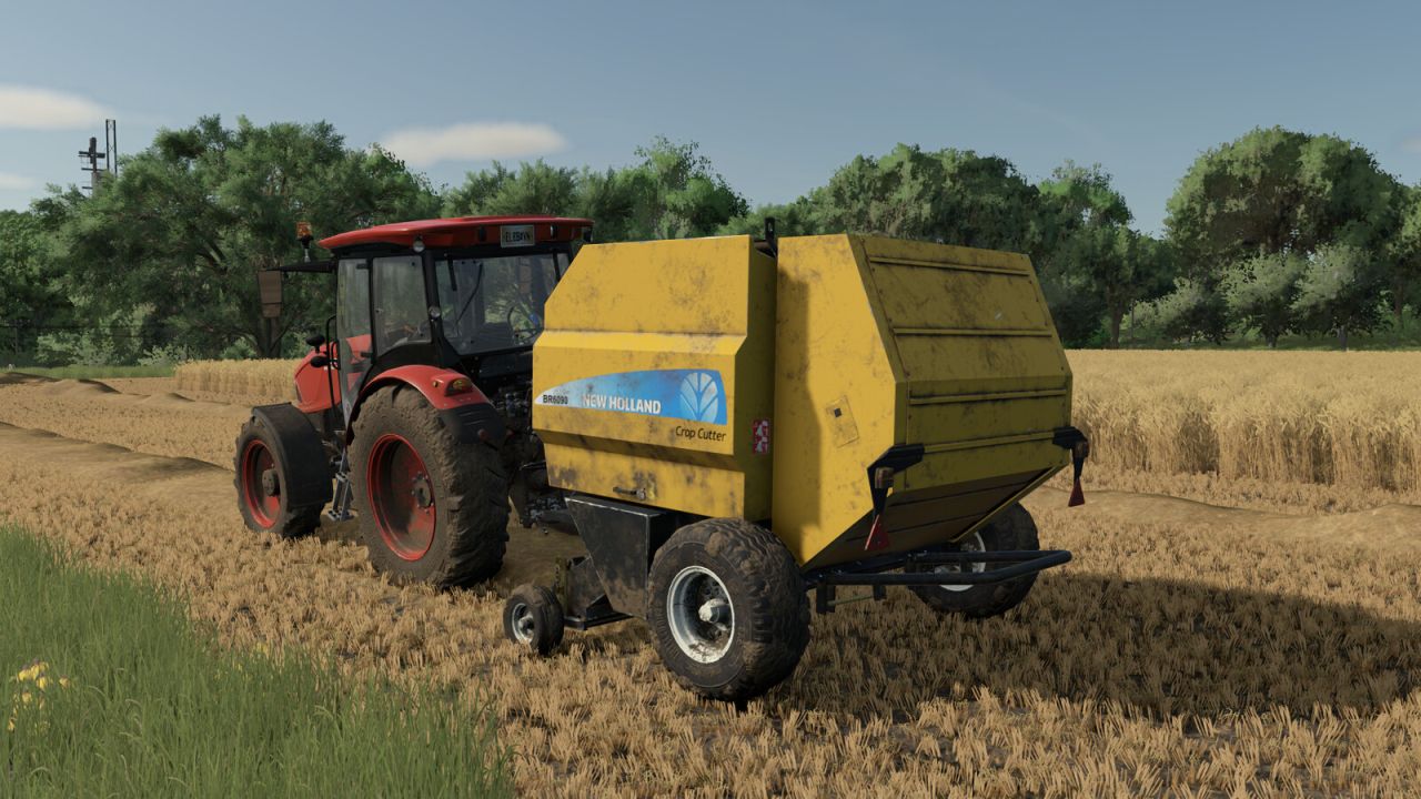 New Holland BR 6090 et Case RB 344