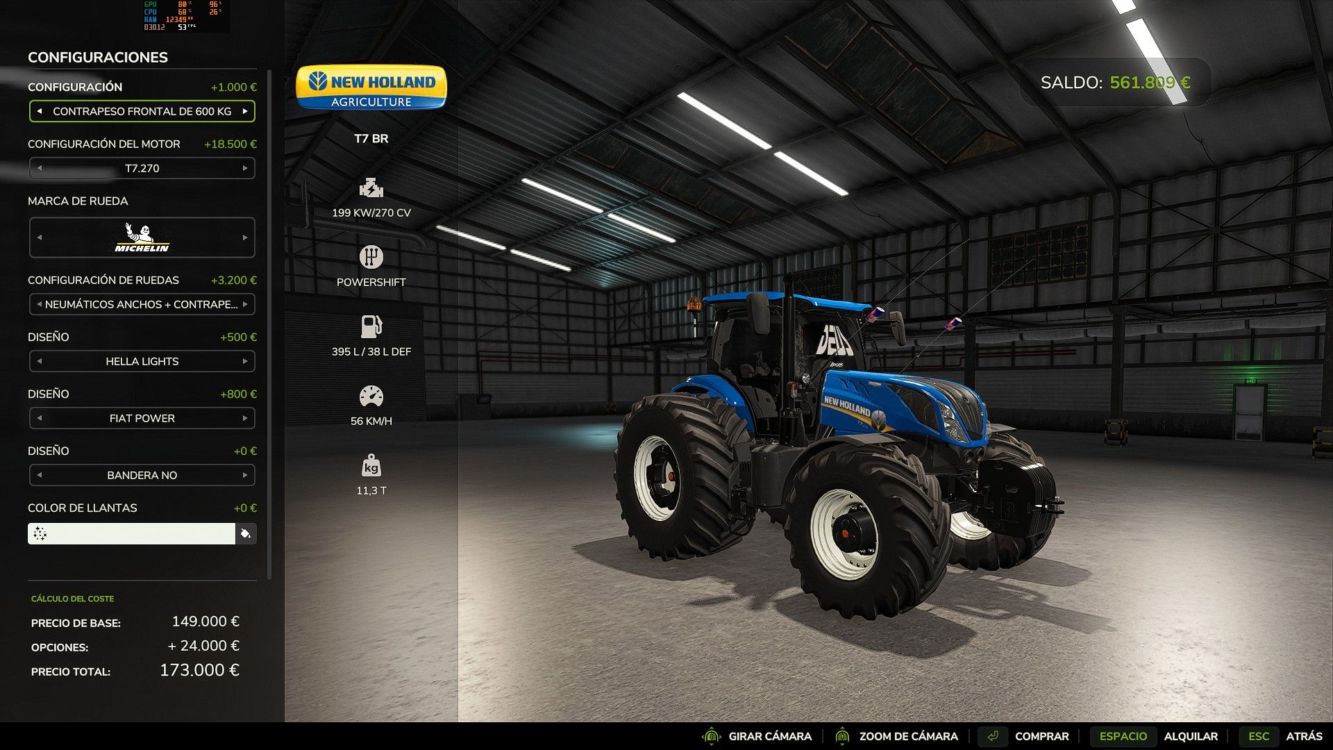 New Holland T7 BR 225