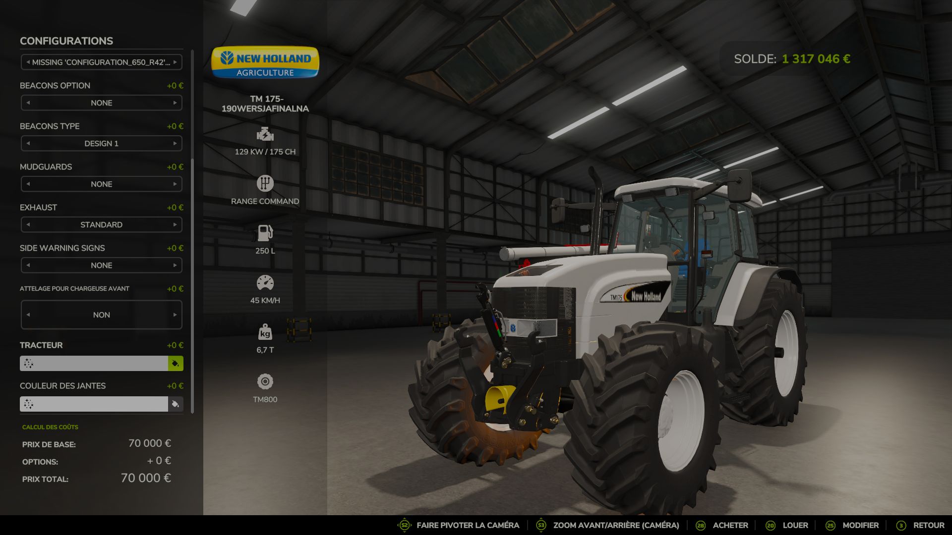 New Holland TM 120 / TM 175-190 Pack