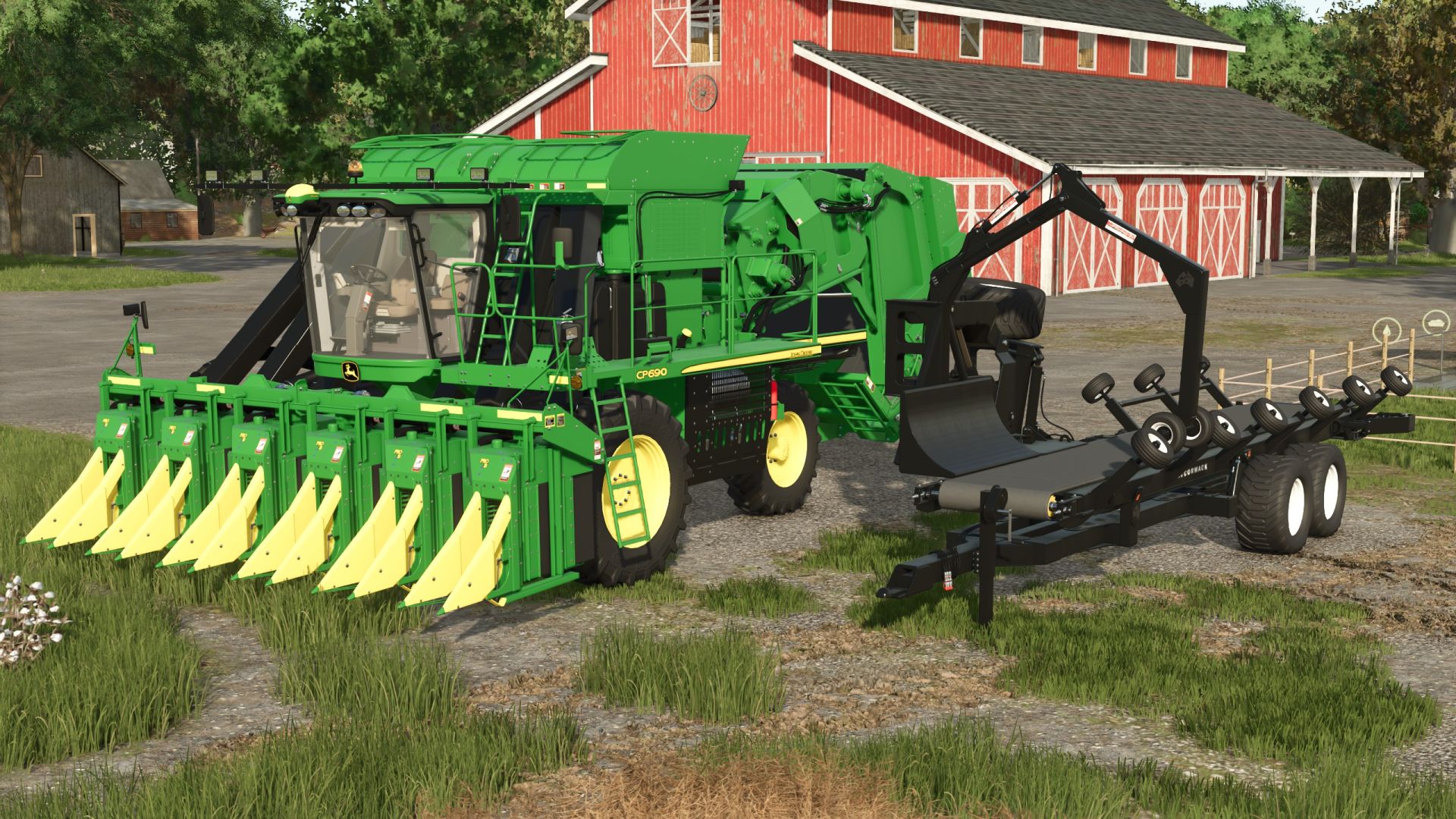 Pack cotton John Deere (52 km/h) FS25 - KingMods