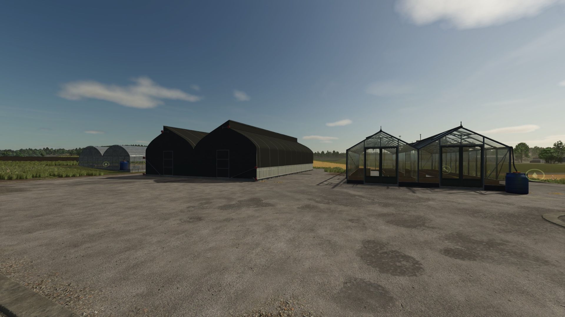 Pack of realistic greenhouses