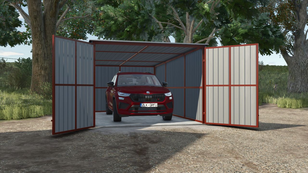 Pack Of Tin Car Garages