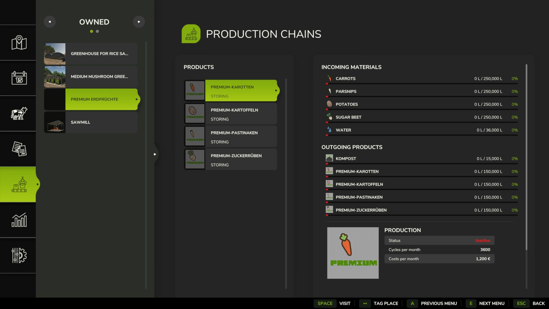 Production of superior quality vegetables