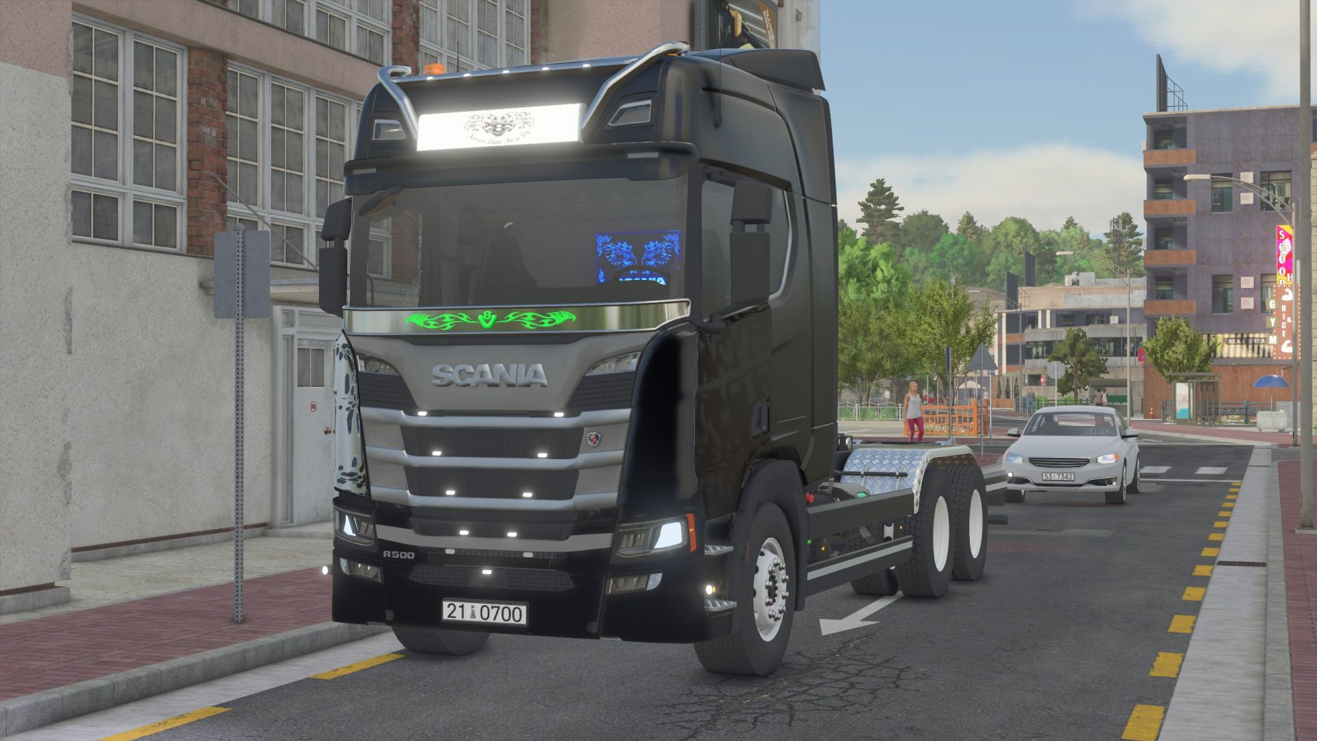 Контейнеровоз Scania R HKL и Hueffermann HKL