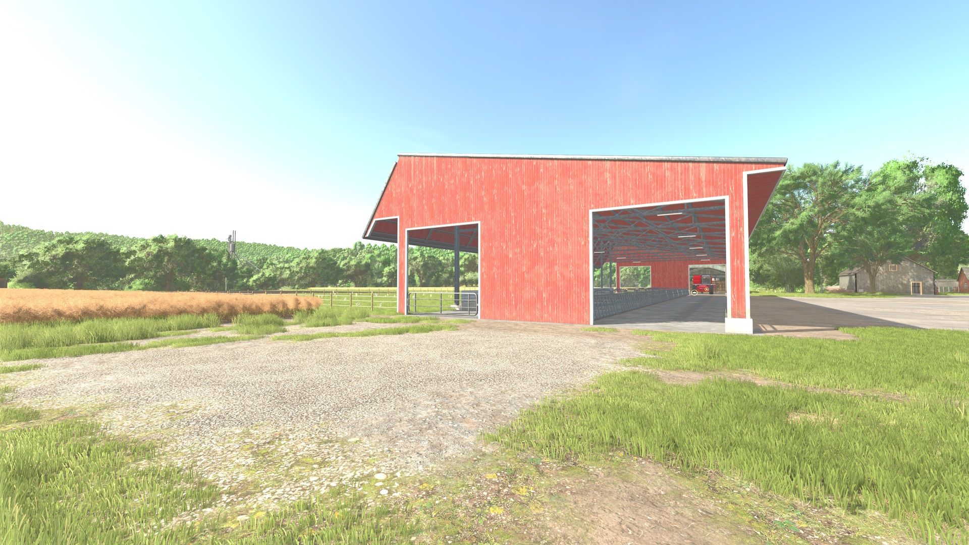 Special Multi-colored Cow Barn