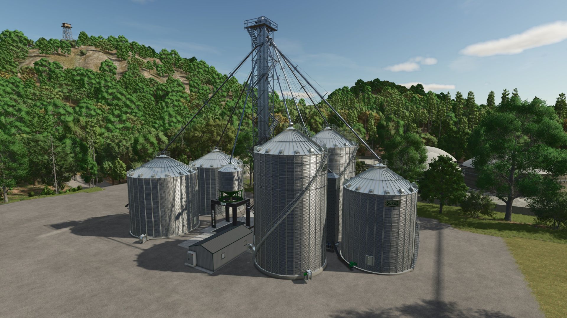 Sukup Grain Bin Silo FS25 - KingMods