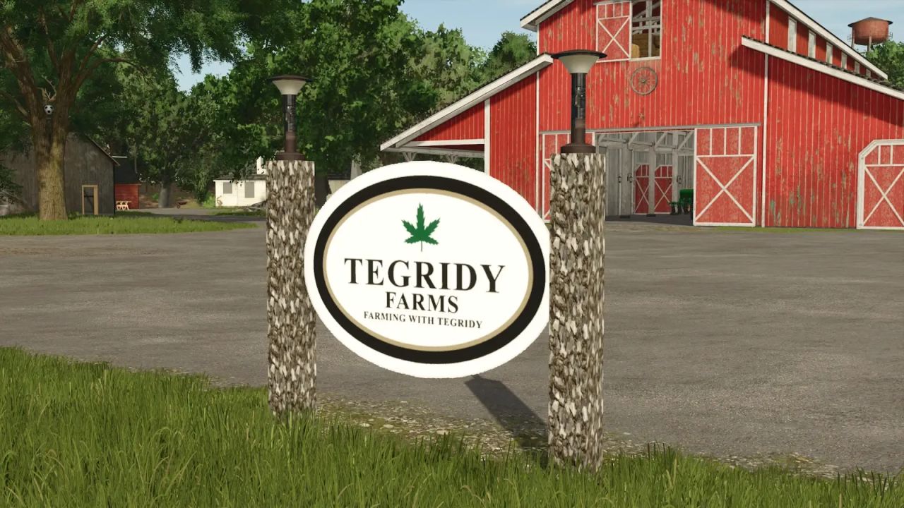 Tegridy Farm Sign