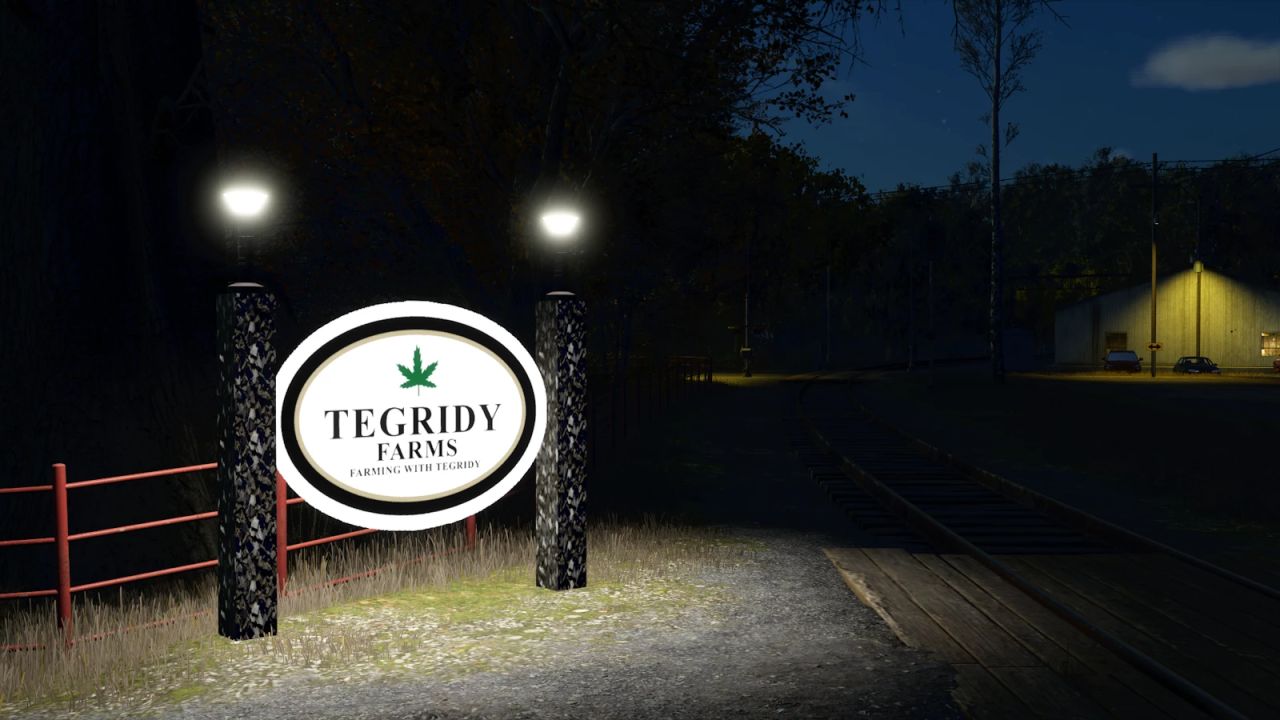 Tegridy Farm Sign