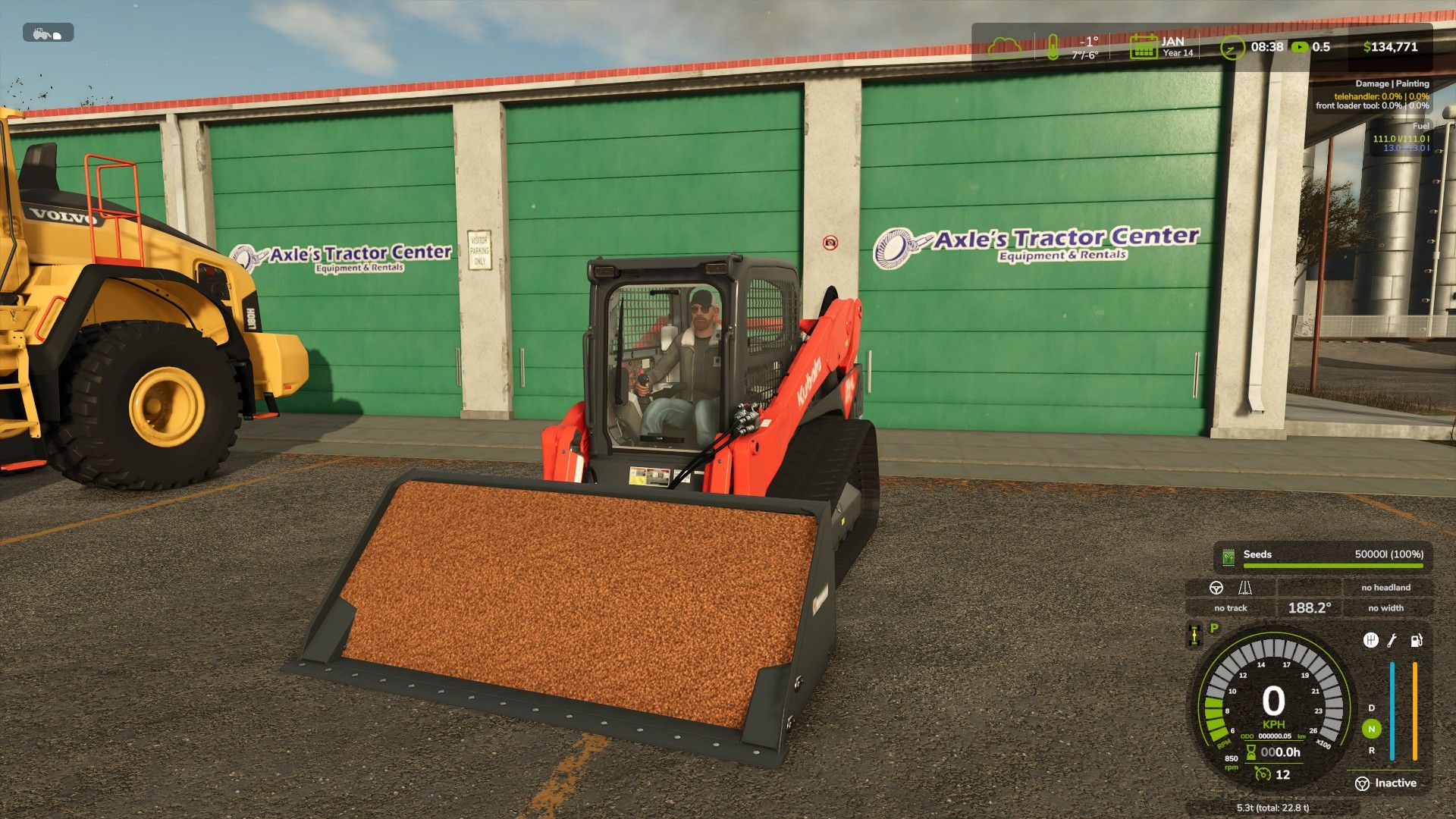 Unrealistic Skid Steer Loader Bucket