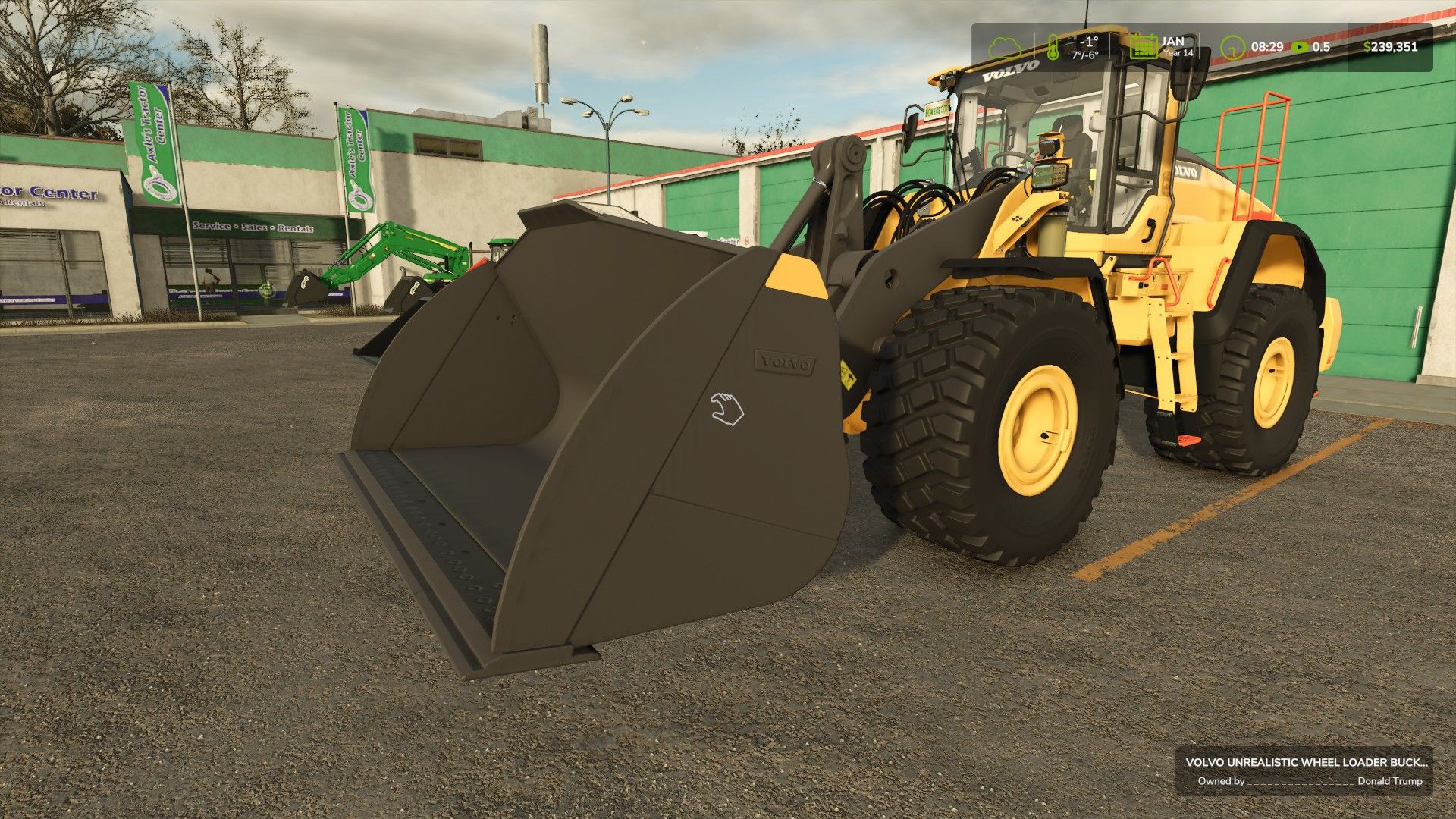 Unrealistic Wheel Loader Bucket