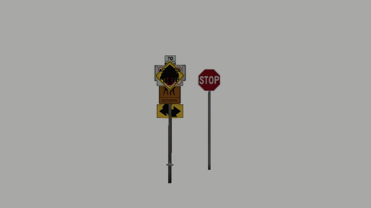 US Road Signs (Prefab)