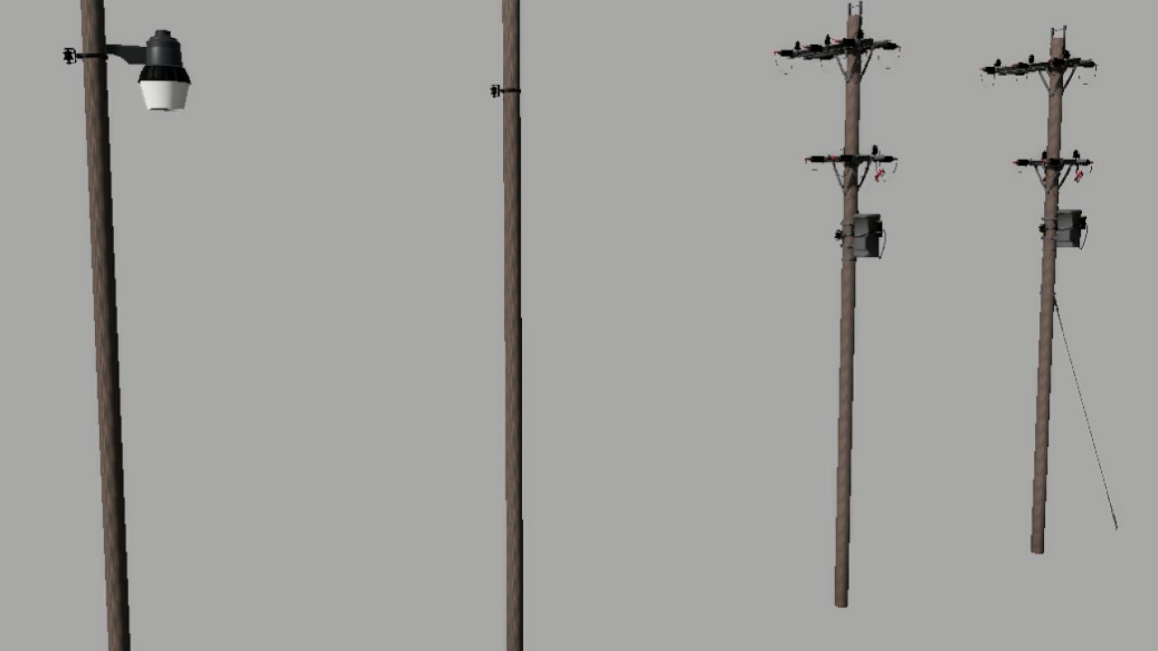 US Style Powerpoles (Prefab)